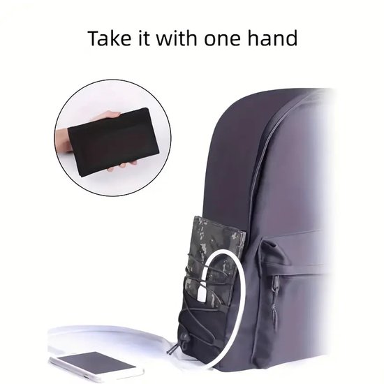 Opvouwbaar Zonnepaneel 35W - USB Oplader voor Camping, Noodpakket, Reizen - Compatibel met telefoons en laptops van Keerrui — afbeelding 3