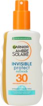 Garnier Ambre Solaire Invisible Protect Refresh Transparente Zonnebrandspray SPF 30 - Aloë Vera & Vitamine E - 200ml
