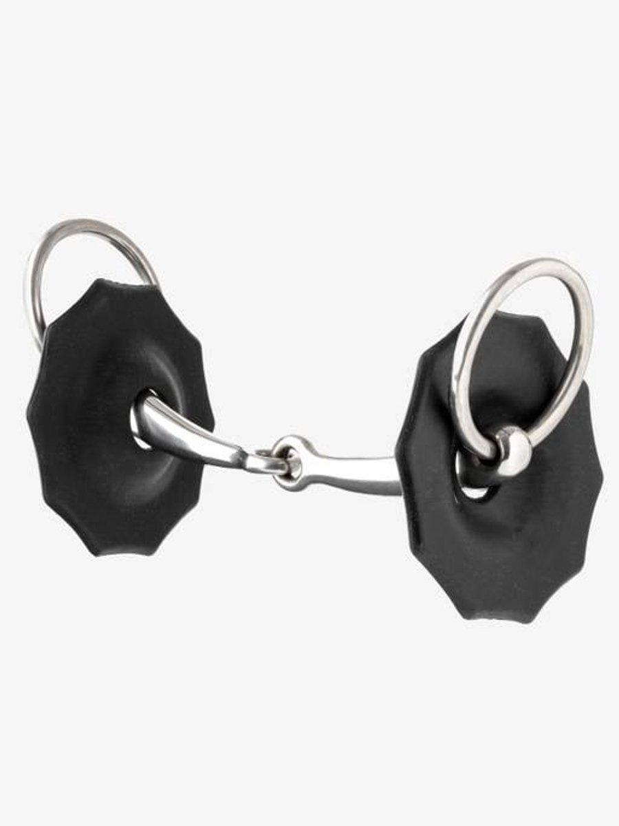 LeMieux Contoured Rubber Bitringen Zwart