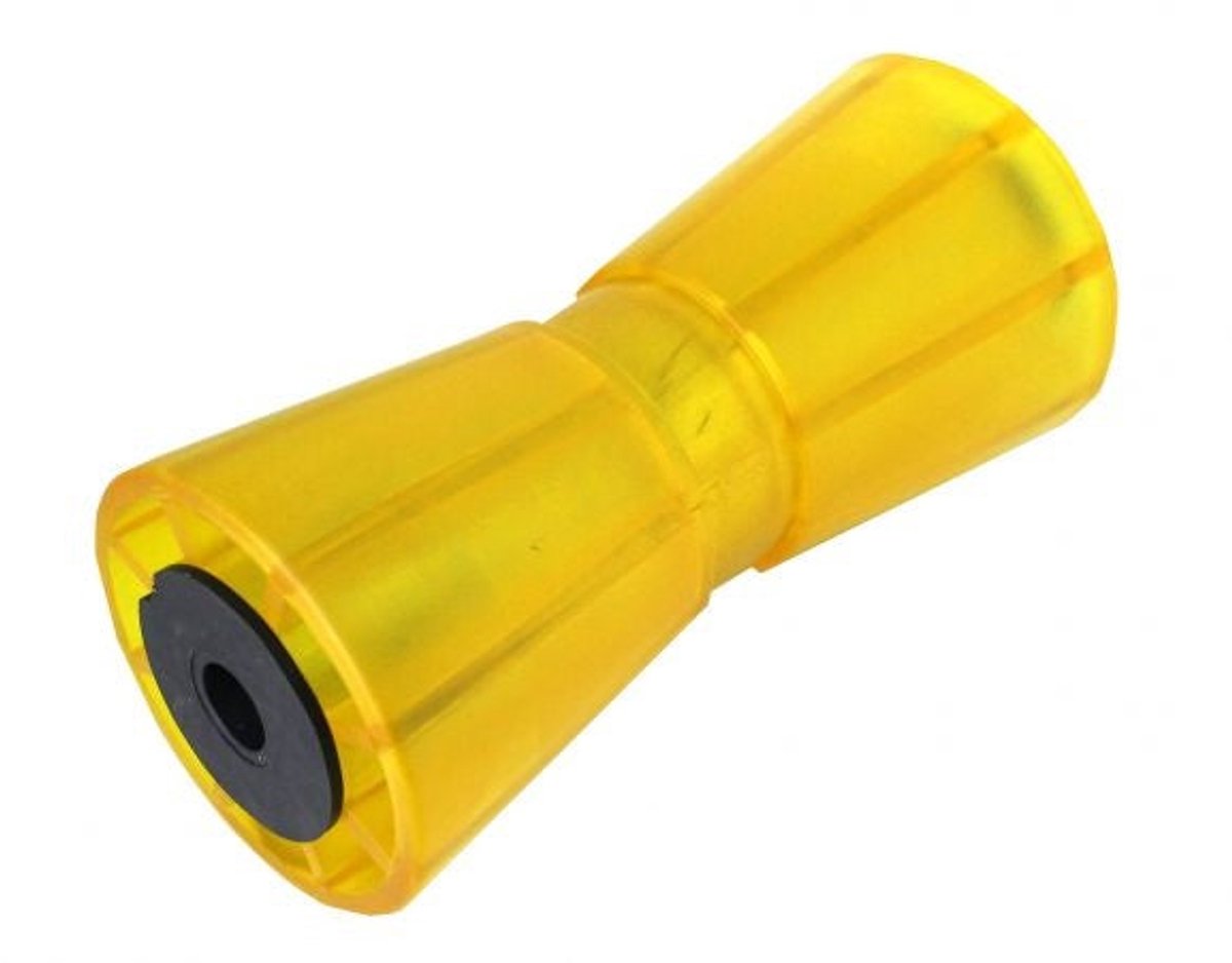 Kielrol geel - 194x61 mm - naafdiameter 17 mm