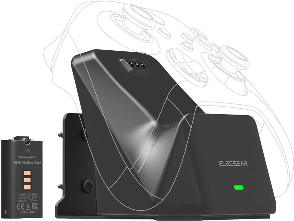 Oplaadstation voor Xbox Controllers met 1200 mAh Batterij en Wandhouder