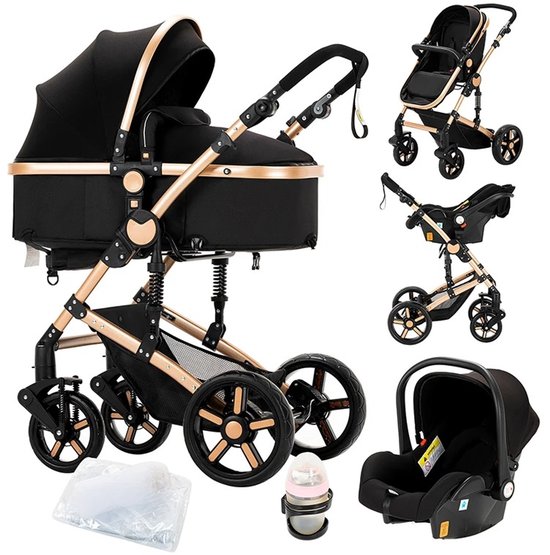 Mila Shop Kinderwagen 3 in 1 - Wandelwagen - Babywagen - - Mila - €189,95