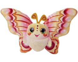 Simba Fluffyfly knuffel - Magische opblaasvlinder met regenboogogen - 30cm spanwijdte