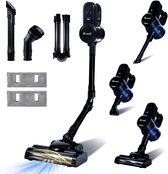 Bol.com Saaf G90 Steelstofzuiger met Dweilfunctie - 8-delige set met Buigbare Steel - 27Kpa - Stofzuiger zonder Zak - 200W - Dra... aanbieding