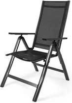 Excellent- tuinstoel 7 standen, inklapbaar, Aluminium frame, Textileen zitting en rugleuning