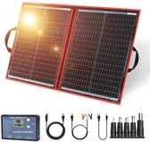 Opvouwbaar Zonnepaneel 100W – Draagbaar Met USB, Type-C En DC5521 – Ideaal Voor Kamperen En Wandelen