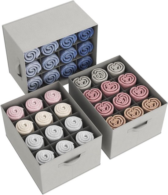 Suprbee 20 stuks kastorganizer: organizer voor kleding, opslag, kledingkast, stapelbaar, voor volwassenen en kinderen, kledingorganizer voor T-shirts en overhemden