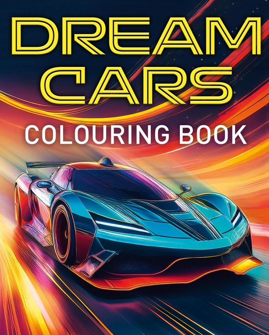 Dream Cars Colouring Book - cover