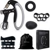 Handtrainer - 5-delige Set - Handknijper - Handtrainer Set - 10 tot 100KG - Stressbal, Knijphalter, Stretcher & Grip bal - Verstelbare Handtrainer - Faas