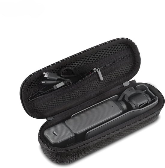 Beschermhoes geschikt voor DJI Osmo Pocket 3 - Krasbestendig - Hard Hoesje - Reis Etui - Waterdicht - Case - Hardcase - Cover - Bescherming - Zwart