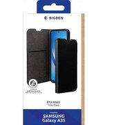 Bigben Connected, Foliohoes Geschikt voor Samsung Galaxy A35 Portemonnee, Zwart
