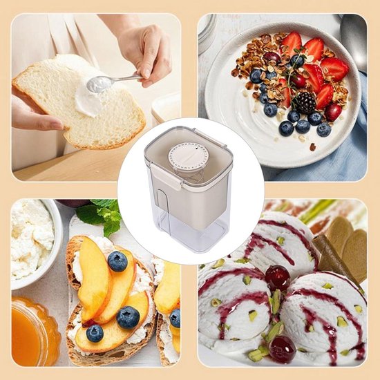 Yoghurtzeef greek yogurt strainer Griekse yoghurt-melkmaker, zeef met fijnmazige zak en deksel, multi-AS-hars roestvrij stalen yoghurt-kaaszeef voor het Passoires