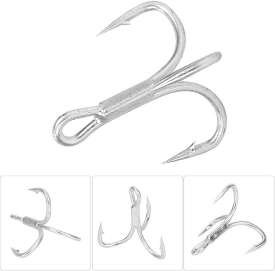 Sbirulino T108 Vishaak – Gebogen Haak Voor Forel, Vernikkeld, Hoge Punt & Microweerhaak, 15 Stuks, Maten 7 & 8, Made In Japan
