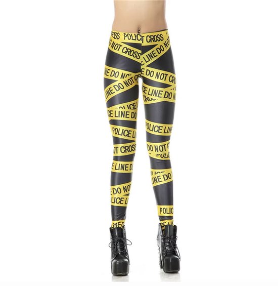 Legging sexy Do Not Cross - Festival - Fête - Cosplay - Femme - Pantalon