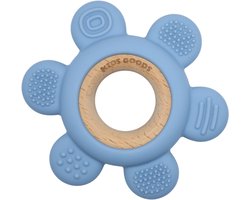 Kids Goods – Siliconen Bijtring Baby – Blauw - BPA-vrij – Veilig Kauwspeelgoed – Speelgoed