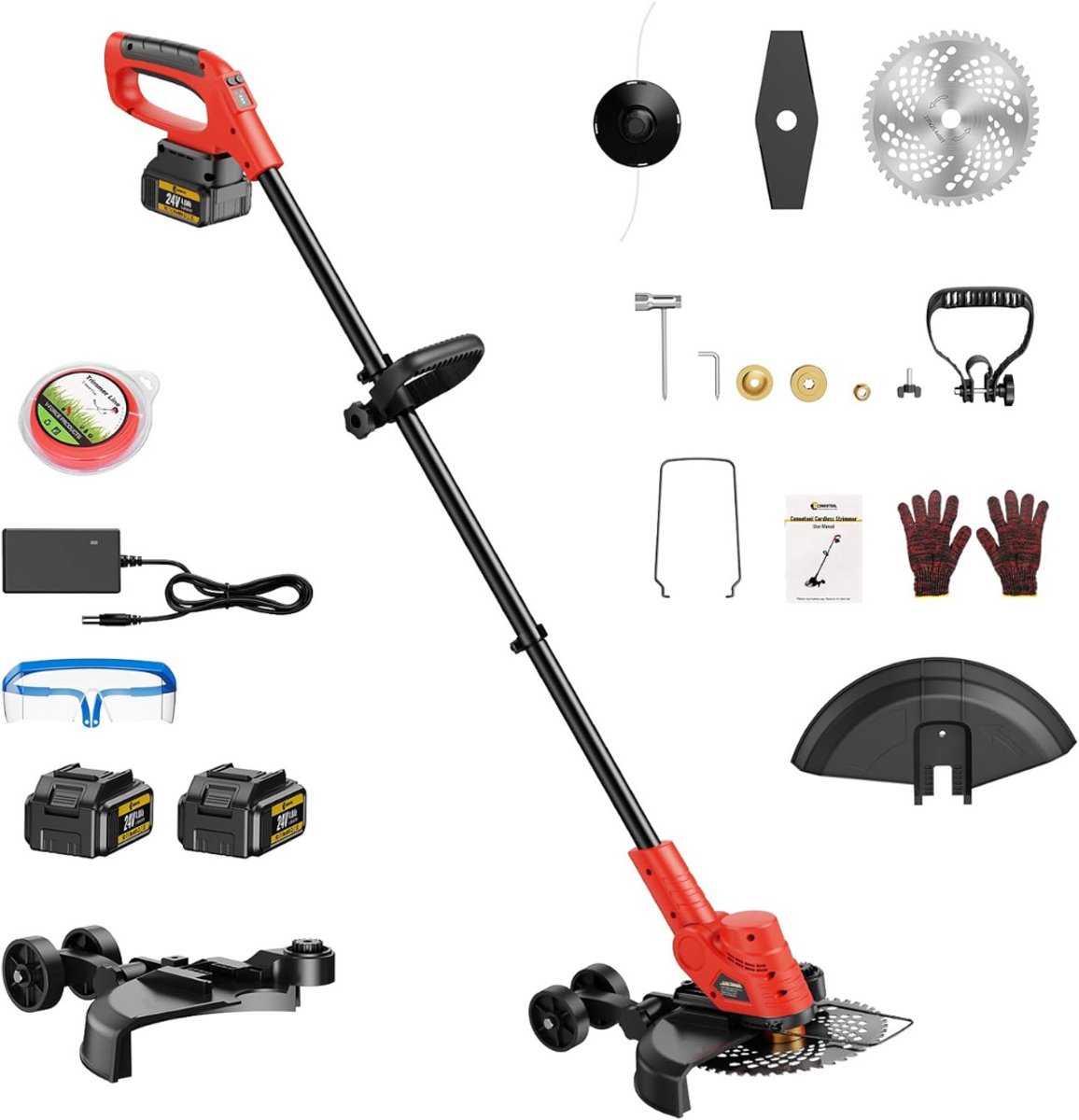 Onkruidborstel Electrisch - Bosmaaier - Grastrimmers met Accu