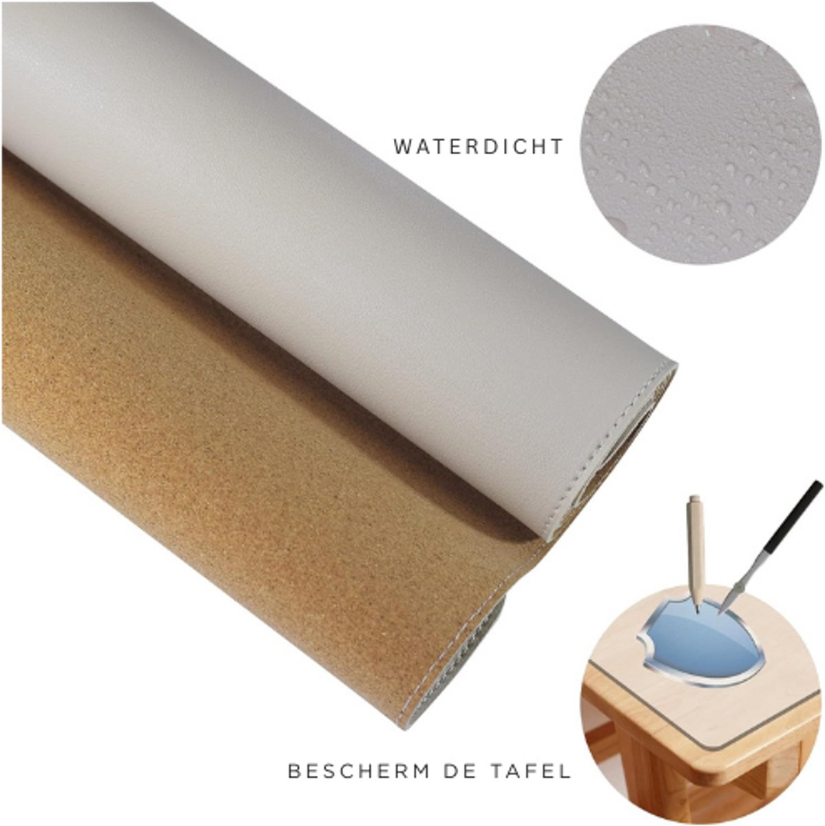 Multifunctionele bureaumat kantoormat, 40cm x 80cm PU