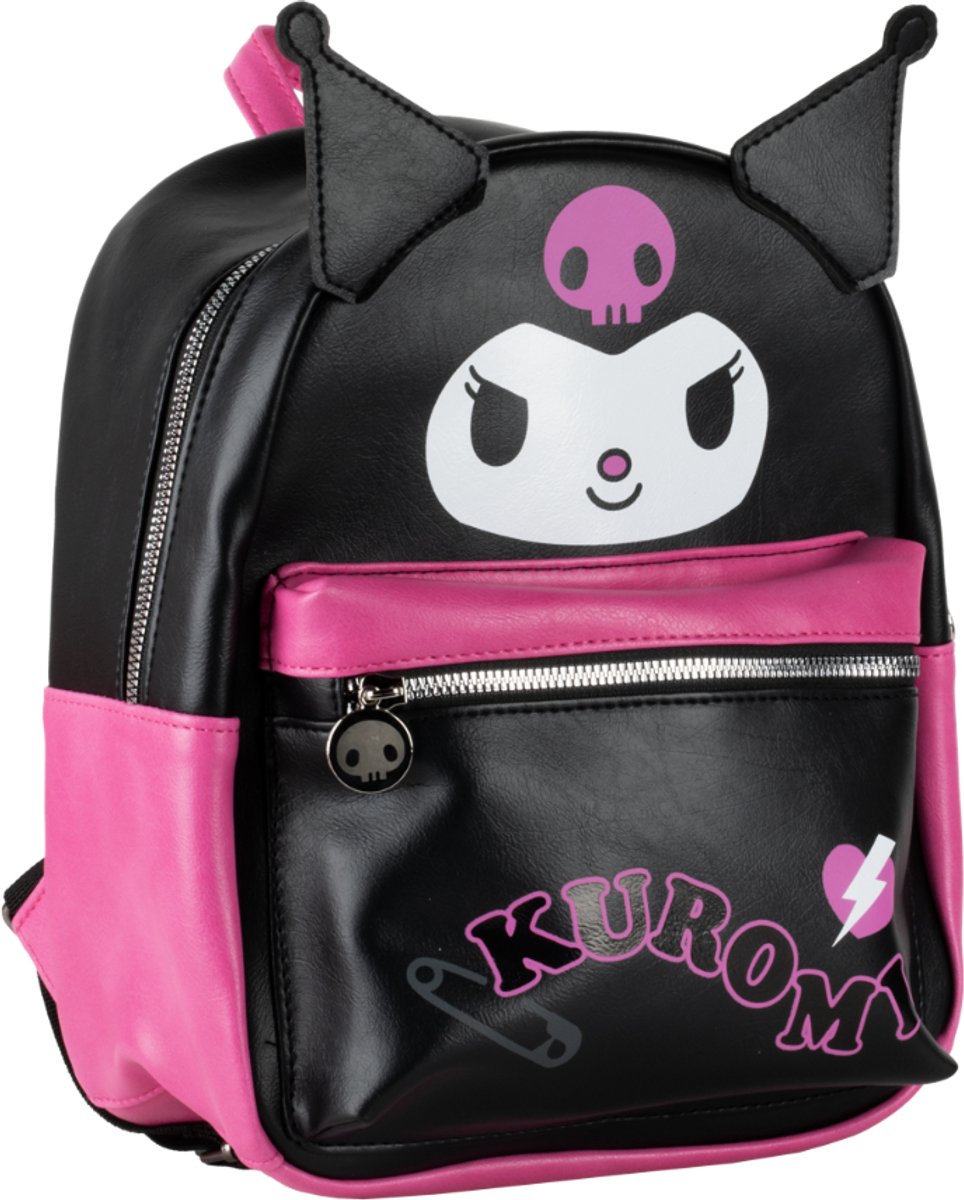 Kuromi - kleine rugzak - dubbele ritsen - 3 opbergvakken - Sanrio