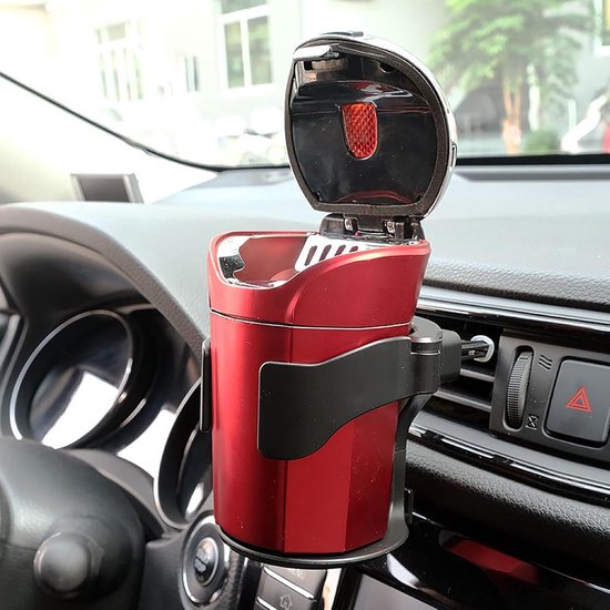 Universele bekerhouder auto – ventilatierooster – zwart
