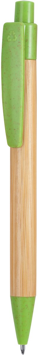 10 balpennen van Bamboe en Tarwevezel. Model Stoa Kleur Oasis Groen / beige