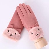 Hidzo Dames Handschoenen Roze Maat S/M