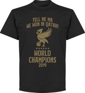 Liverpool World Champions Qatar 2019 T-shirt - Zwart - 4XL