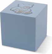 Kinder urn blauwe beer - aluminium