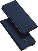 Luxe blauw agenda wallet hoesje Nokia 2.3