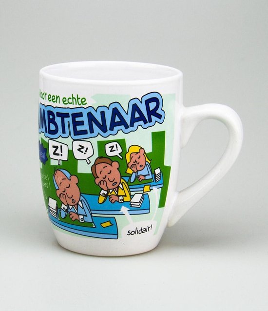 Mok Cartoon Mok Voor een hard