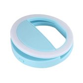 Selfie Ring Light | past op elke smartphone tablet en laptop | Licht | Lamp Blauw