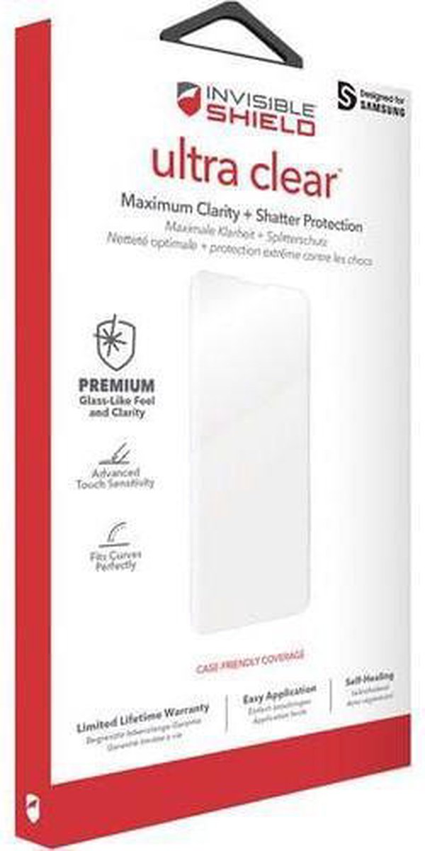 ZAGG InvisibleSHIELD Ultra Clear Screen Protector Samsung Galaxy S10 Plus