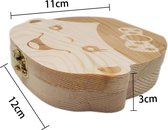Houten Tanden doosje 2 Stuks: Jongen & Meisje / Geschenkdoos / Cadeau voor baby's