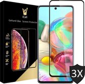 Samsung A71 Screenprotector Glas - Samsung Galaxy A71 Screenprotector - Samsung A71 Screen Protector Full - 3x Screenprotector Samsung A71