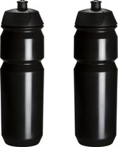 2 x Bouteille d'eau Tacx Shiva - 750 ml - Noire - Bouteille