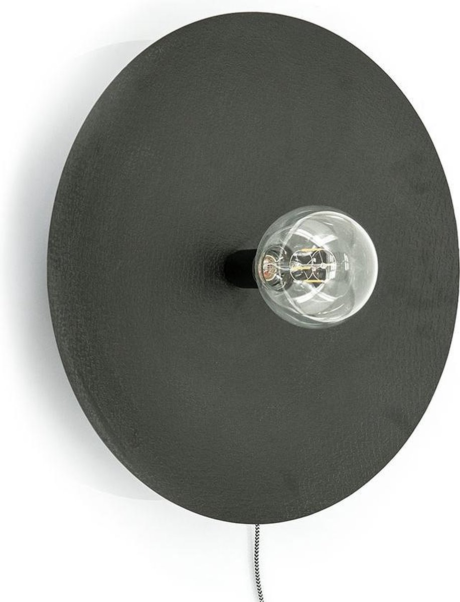 furnilux - Wandlamp Horus zwart groot - 52 x 52 x 10 cm