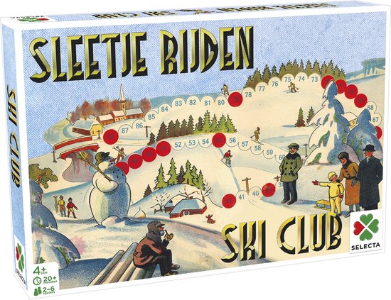 Boek: Selecta Gezelschapsspel Spellen Van Toen: Sleetje Rijden/ski Club, geschreven door Selecta Spel en Hobby