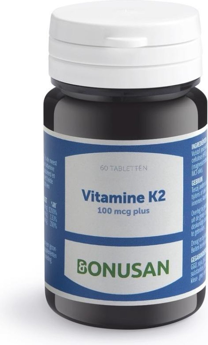 Bonusan Vitamine K2 100 mcg plus - 60 tabletten - Voedingssupplement