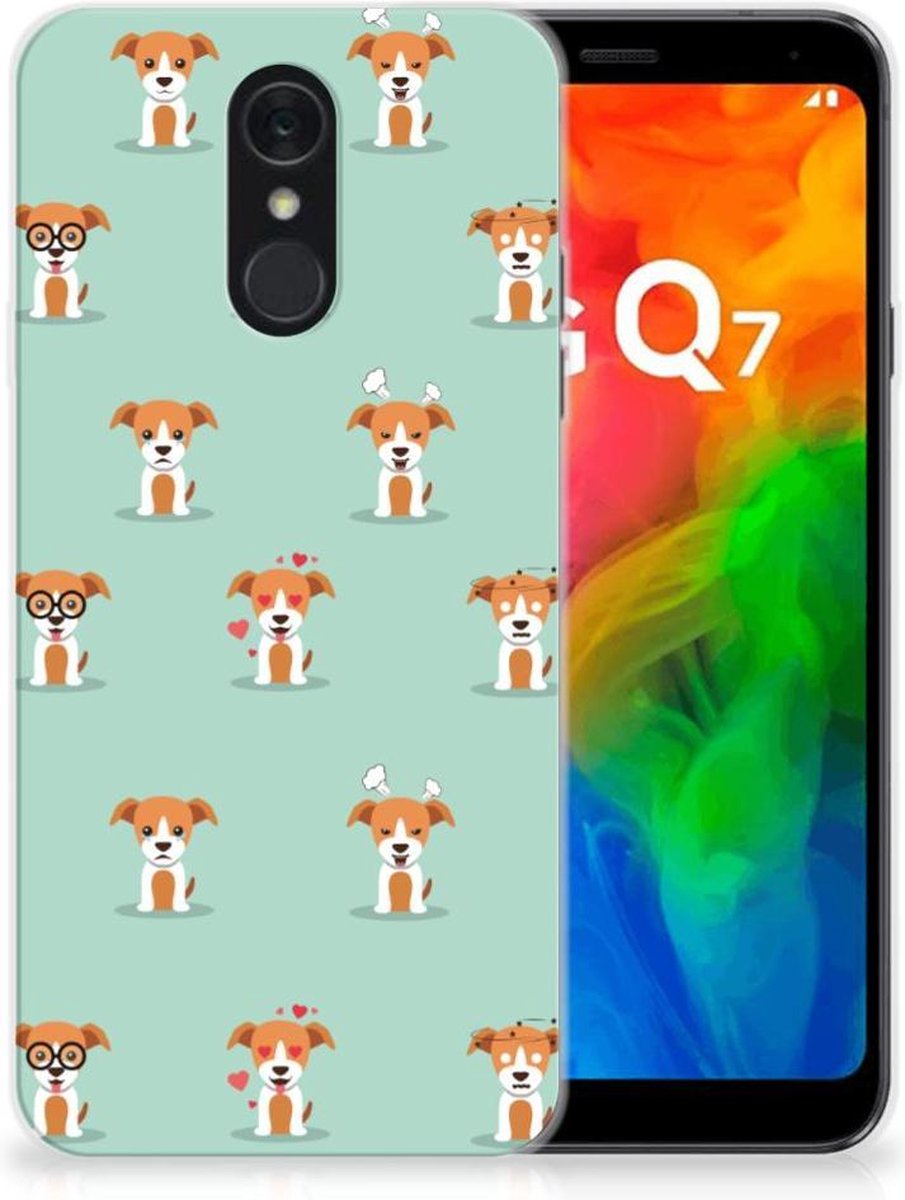 LG Q7 TPU Hoesje Pups
