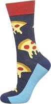 vrolijke sokken Pizza maat 40 - 45
