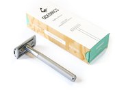 Oceonics Safety Razor Chroom incl. 5 mesjes | Klassiek Scheermes | Zero Waste