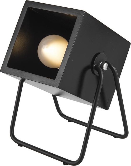 Tafellampje zwarte vierkant Leitmotiv HeftySquare