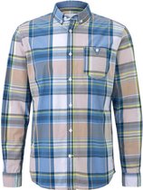 Tom Tailor Lange mouw Overhemd - 1016805 Blauw (Maat: M)