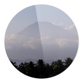 Vulkaan | Wanddecoratie | 90CM x 90CM | Schilderij | Foto op plexiglas | natuur | Landschappen