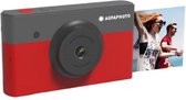 Bol.com AgfaPhoto Mini Shot Digitale point-and-shootcamera Zwart/rood Bluetooth Geïntegreerde accu aanbieding