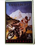 Wandbord - Triumph Motorrader - 20x30 cm