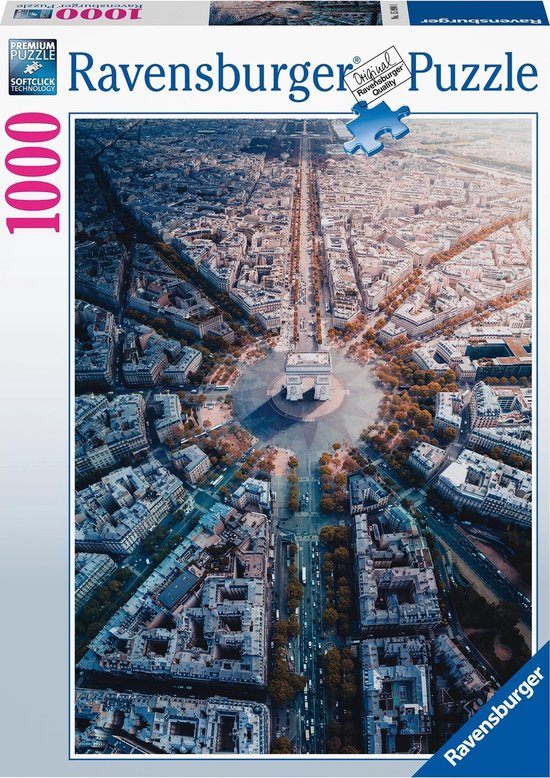 Ravensburger puzzel Parijs van Bovenaf Gezien - Legpuzzel - 1000 stukjes |  bol.com