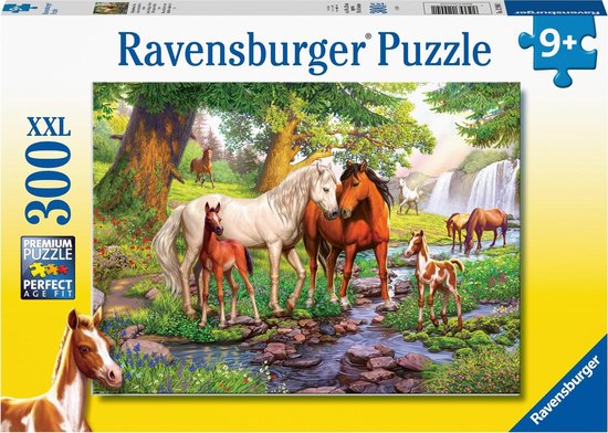 Ravensburger puzzel Wilde Paarden Bij De Rivier – Legpuzzel – 300XXL stukjes