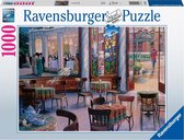 Ravensburger Puzzel Cafébezoek - Legpuzzel - 1000 stukjes