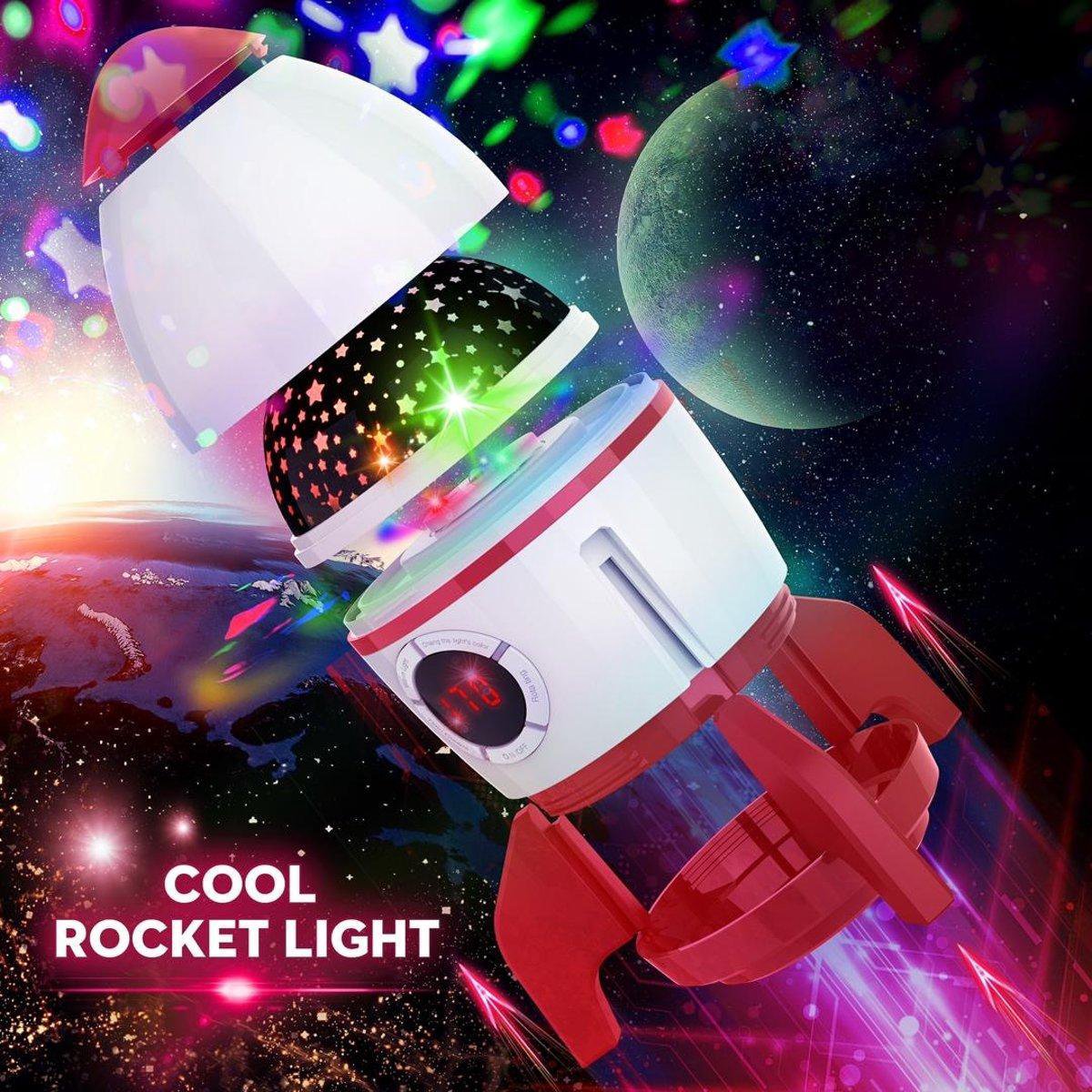 Sterrenhemel LED Projector - Raket - Rood | bol.com