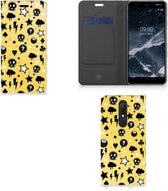 Nokia 5.1 (2018) Mobiel BookCase Punk Yellow